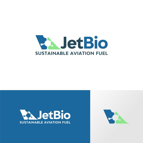 "Powerful icon + wordmark for a world-scale ethanol-to-jet fuel engineering company" winning Email