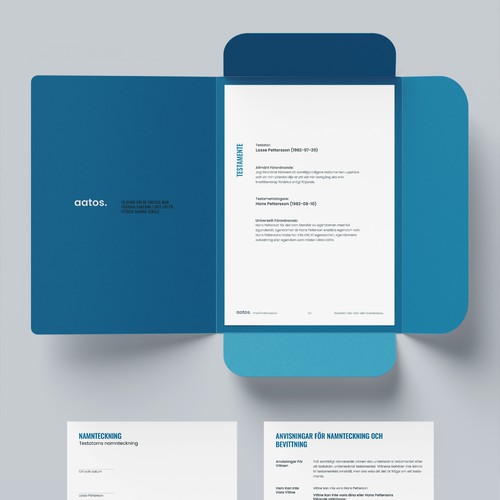 Stationaries for legal docs! (A4 Envelope, Folder, A4 Document) Ontwerp door binggo™