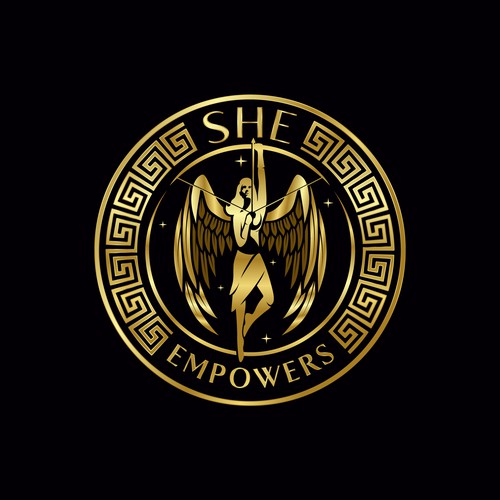 SHEempowers - luxurious design of a woman preferrably in some kind of a circle to appeal to women professionals Design by eMbo