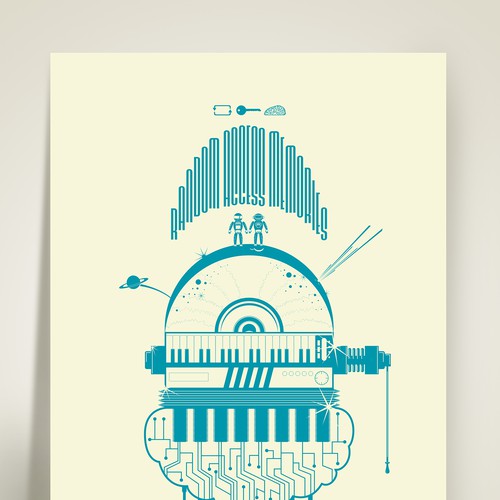 Design 99designs community contest: create a Daft Punk concert poster por ADMDesign Studio