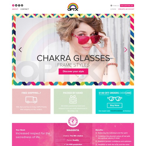 Bright, Colorful, and Beautiful Design Requested for Ecommerce Website Diseño de AwesomeMolly