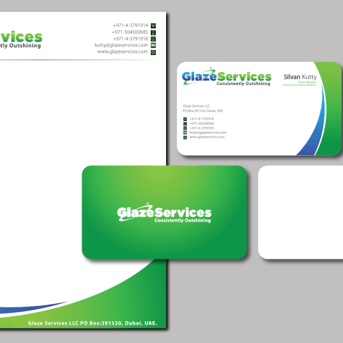 Create the next stationery for Glaze Services デザイン by expert desizini