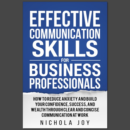 Design a book cover targeting  business professionals that want to enhance communication skills. Design by Ramarao V Katteboina