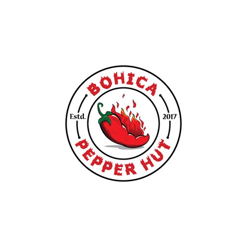 Design a Logo for: Bohica Pepper Hut | Logo design contest