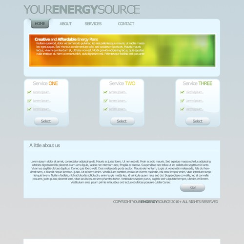 1-3 Page Website Template Design von x-cessive