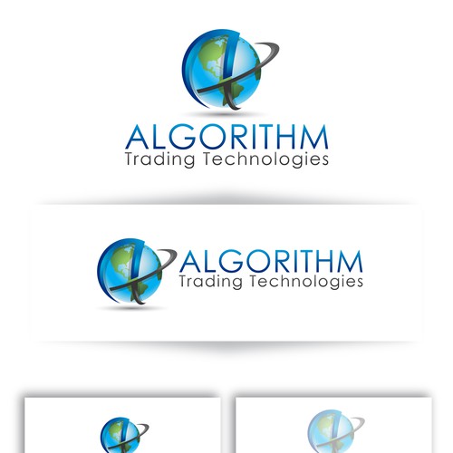 logo and business card for Algorithm Trading Technologies Design by eye_window