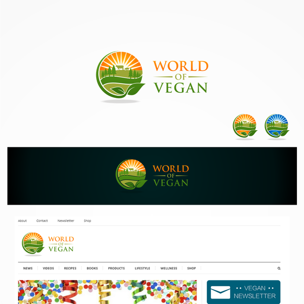 Design by al fatih R titled "Create logo for "WORLD OF VEGAN""