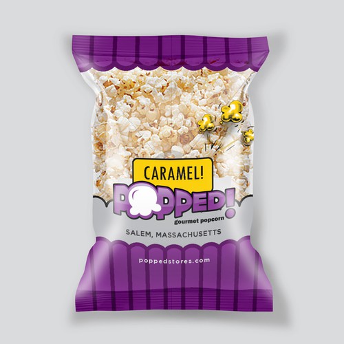 Lets make a POPPIN' popcorn bag design! Design by SRAA