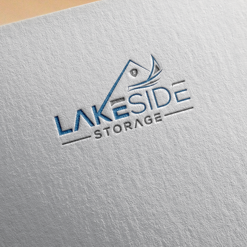 Standout logo for a self storage facility next to a lake. Targeting boats and rvs Design by design1smith