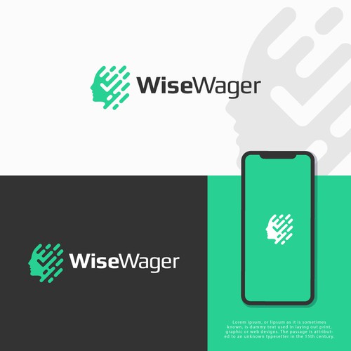 Design a logo for data-driven AI that predicts sports outcomes to make smarter bets Design von bigmind