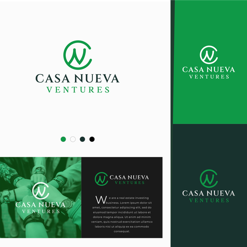 Real estate investing logo symbolizing growth Design by Ardi Karisna