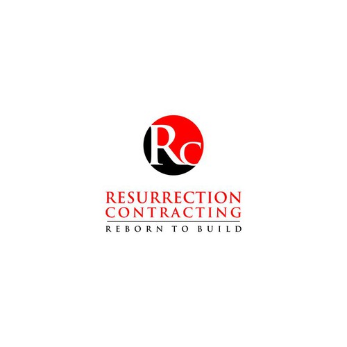 "Reborn To Build" construction company logo. Design by piyel black