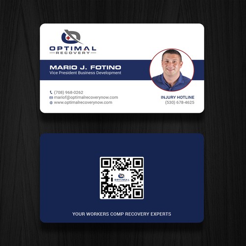 Optimal Recovery Business Card Design by RENEXIT