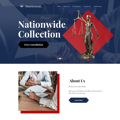 Debt Collection Website Design by Ilmash Network