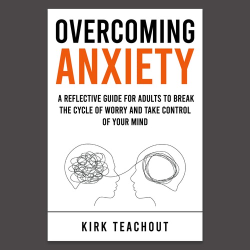 Design A Brand Building Book Cover For Overcoming Anxiety Design by Unboxing Studio