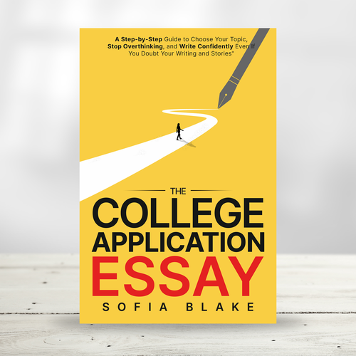 Sharp, fun, upbeat design for a book cover on writing for college applicants Design by praveen007