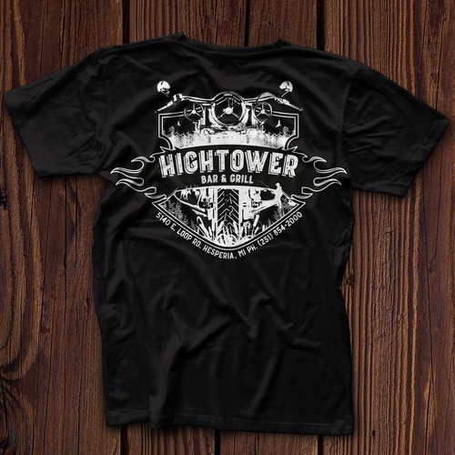 Best F*uc!ng T-shirt Design for Hightower Bar & Grill Ever ! Design by mañana_art