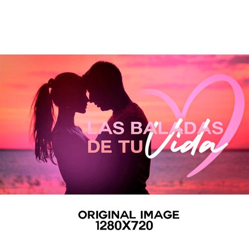 Cover for a Youtube video of ballads in Spanish