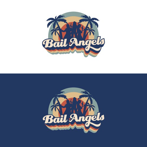 "Bail Angels" Bail Bonds - California Female Bail Bonds Agency. Retro Charlie's Angels/Miami Vice Design by elisbeauty