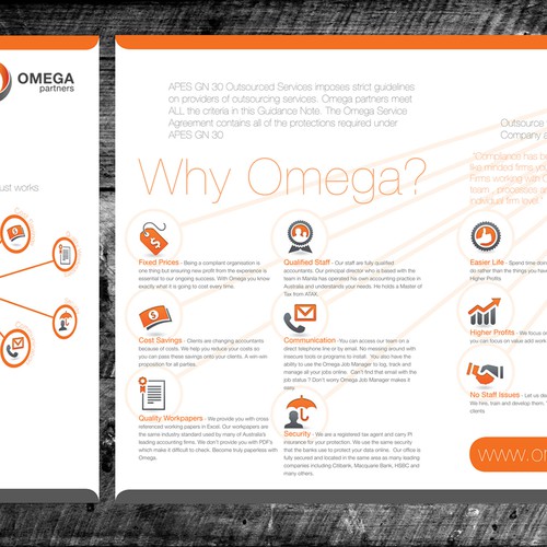 Brochure Design for an Outsourcing Company Design by Craig Steel