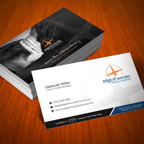 Create a card that exudes the awesomeness of luxury adventure travel Design by arjay_gfxdesigns