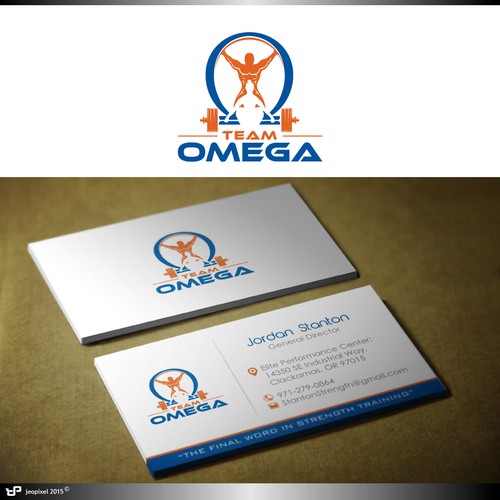 Team omega logo design capture strength and teamwork concursos