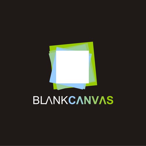 Logo design for blank canvas a creative brand experience and