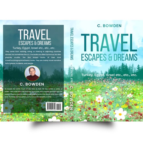 Cover for a travel/autobiography/brief essay book Design by NoBoundaries