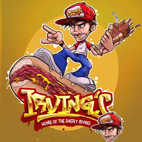 Angry Irving character Ontwerp door Aladecuervo