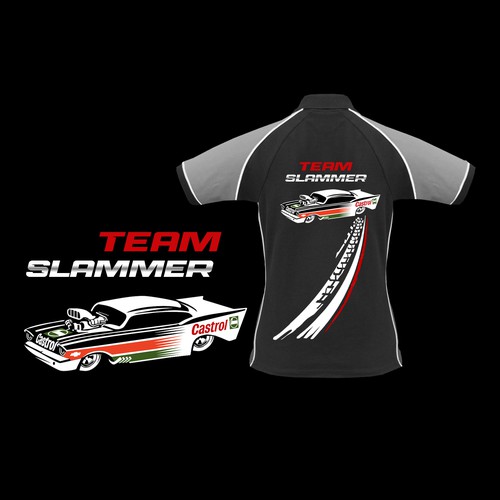 Require logo for Team Slammer which  performing display burnouts Diseño de 99Spring