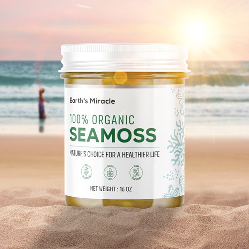 Design a Label for our Sea Moss Gel Product Design by ZAKIGRAPH ®