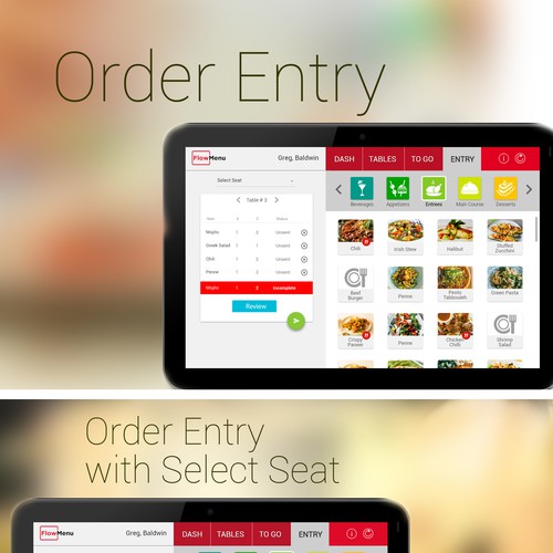 Designs | Redesigning a new user interface for a restaurant point-of ...