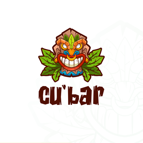 Tiki Bar logo - Rum, Cocktails & Cigars. Design by miremi_design