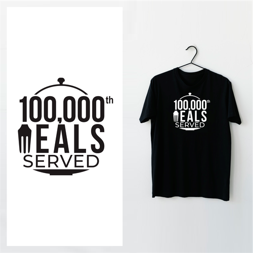 100,000th Meal Served Design by PeaceIdea!