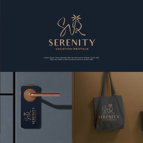 New Vacation home rentals logo for our Airbnb! Design by forGood