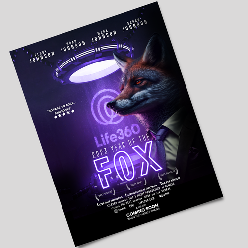 Life360 2023 Year of the Fox Poster Design by Ashley Cannuli