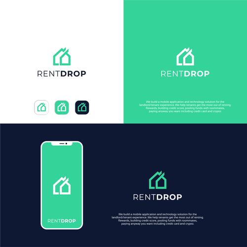 Company logo for next generation rent payment application Design by zudsign