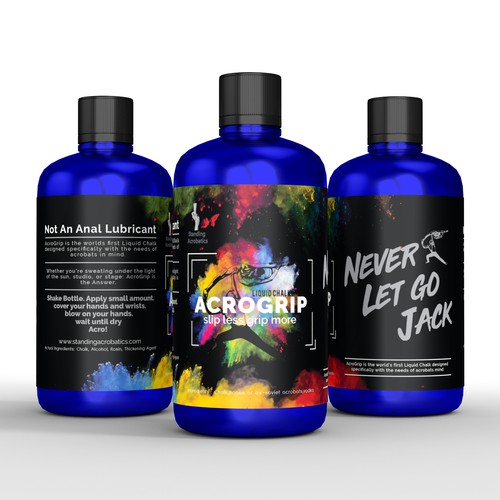 Circus Acrobat needs a product label! Design by interaksi