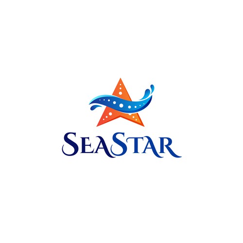 Design a beautiful, fun logo for our boat Sea Star Design by smitadesign