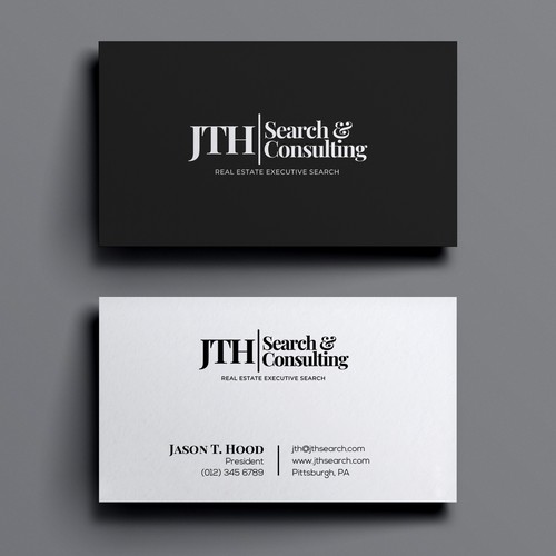 Business Card Design for Executive Search Firm Design by CilioLab✦