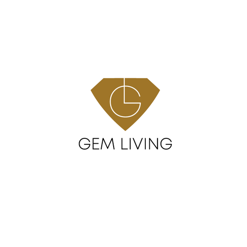 Geometrical, minimalist, modern brand design for Gem Living Design by LEN-ART DESIGN