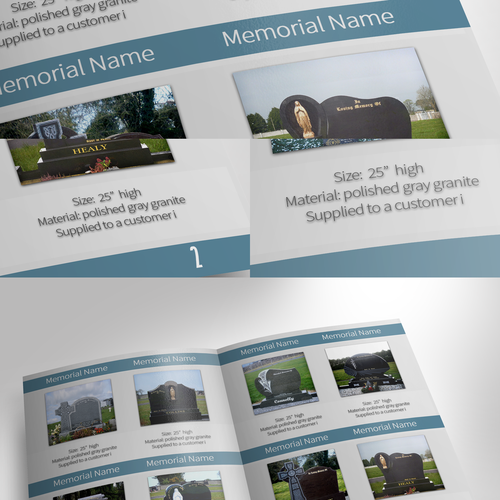 Create a memorial brochure Design by Blacknamu