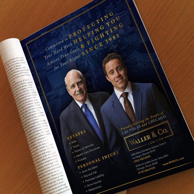 Law Firm Full Page Magazine Ad | Other business or ...