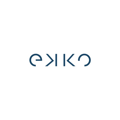 SIMPLE LOGO - ekko Letters then dm after Design by Jack in Black