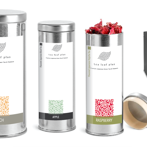 Create a label for Flavored Japanese Tea Tin-ontwerp door LinesmithIllustrates