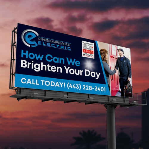 Chesapeake Electric Billboard Design by SoftSkills