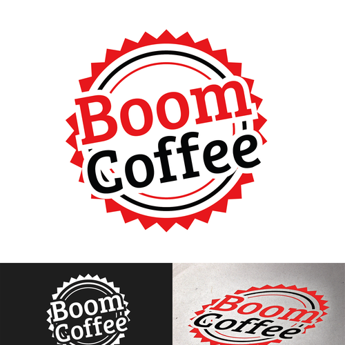 logo for Boom Coffee Design by Bresquilla