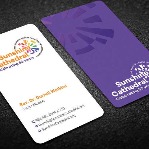 Business Card for Growing Progressing LGBTQ Church Design by Taaiebah