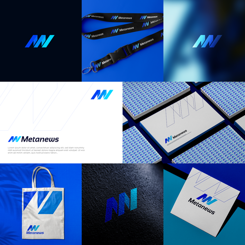 Design a logo for a web3 News platform called MetaNews Design by vedik.technologies®