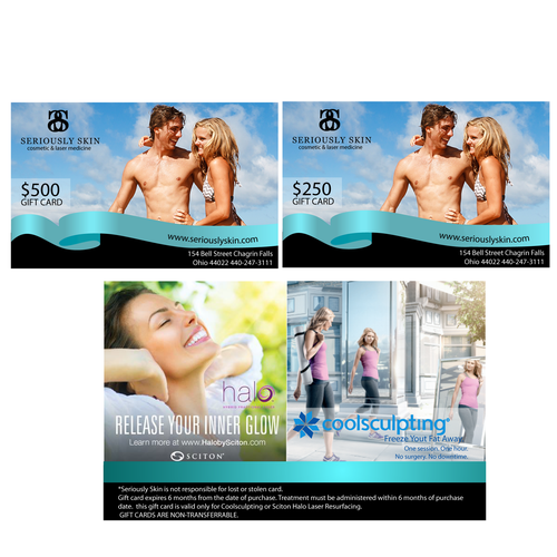 Holiday gift card design for a Cosmetic Medicine practice Design by Noraunik